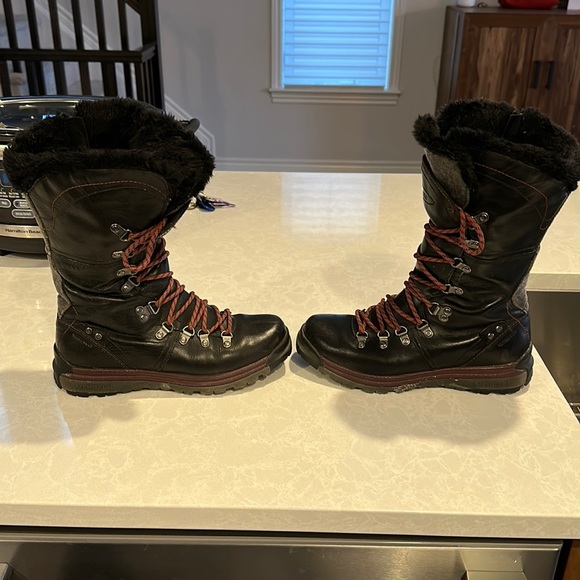 Merrell black lined winter boots - Picture 2 of 10